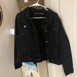 Wrangler, size large black denim jacket